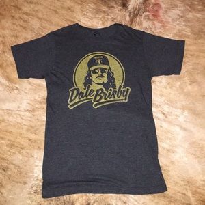 Grey gold Dale Brisby tee, small